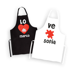 Grembiuli Coppia Love Puzzle