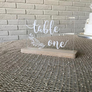 Segnatavolo Table one