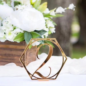 Segnatavolo Esagonale