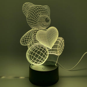 Lampada 3D Teddy ♡