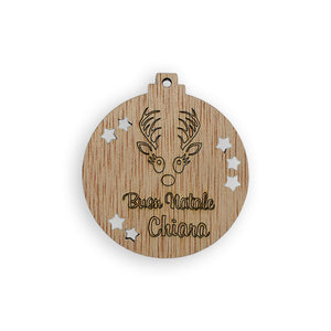 Pallina Buon Natale Renna