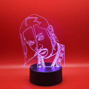 Lampada 3D Travis Scott
