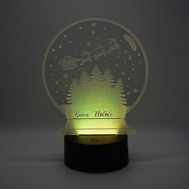 Lampada 3D Pallina di neve
