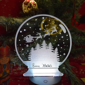 Lampada 3D Pallina di neve