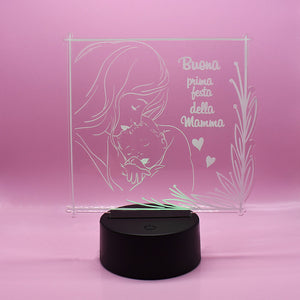 Lampada 3D Prima festa della Mamma