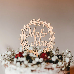 Cake Topper Mr & Mrs
