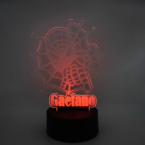 Lampada 3D Spiderman