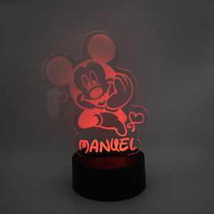 Lampada 3D Topolino