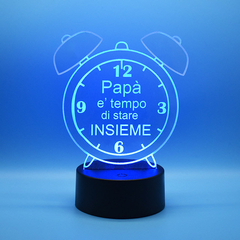 Lampada 3D  Sveglia