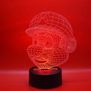 Lampada 3D Mario Bros